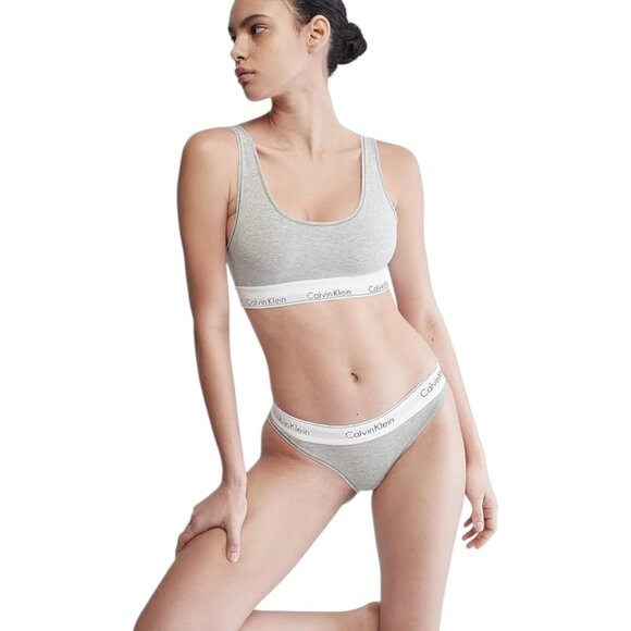 Calvin Klein Women’s Bikini F3787 Underwear NIB - Grey - Picture 3 of 3